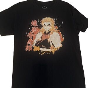 Demon Slayer Rengoku Graphic T-Shirt – Size Medium